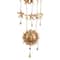 Gold Metal Eclectic Windchime, 9" x 1" x 39"
